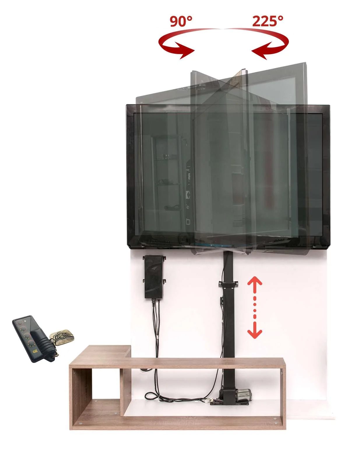 Motorized Tv Lift With Swivel