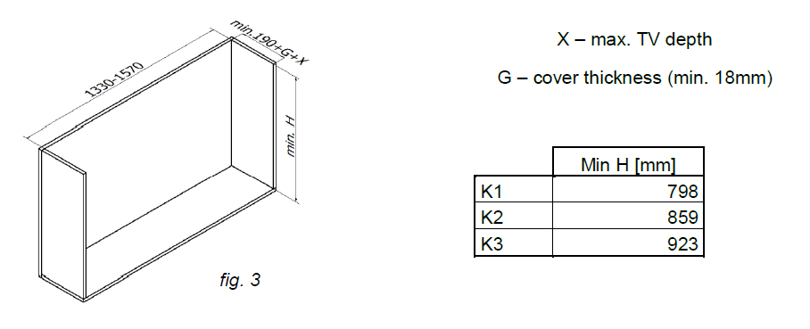 cabinet dimensions for rotolift with autolid sabaj system