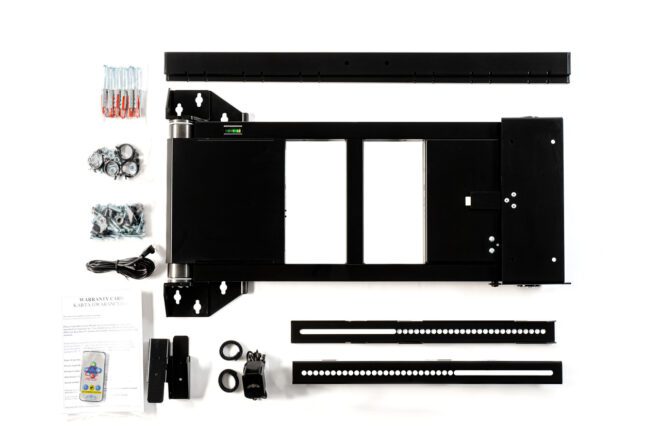 TV wall mount with double electric rotation and remote control max. 75 I 35 kg ir OPEN L Sabaj System mounting kit